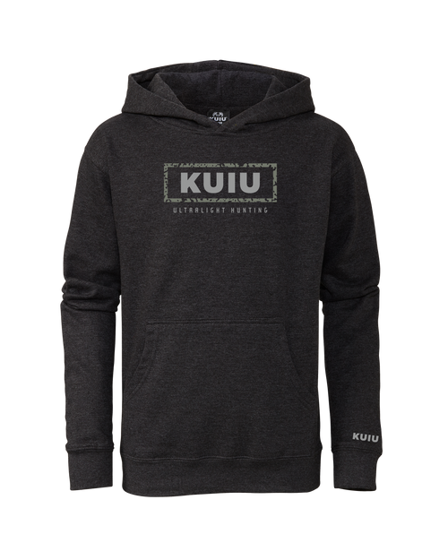 Youth Box Logo Hoodie | Charcoal