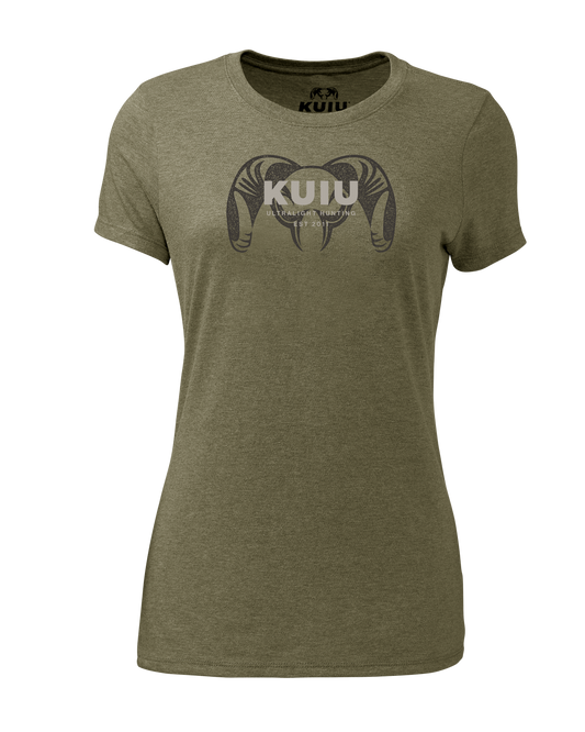 KUIU Women's Overlay Logo T-Shirt | Military Green