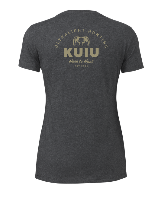 KUIU Women's UL Back Logo T-Shirt | Charcoal
