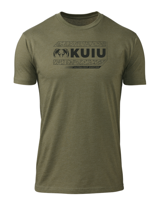 KUIU Camo Outline Logo T-Shirt | Military Green