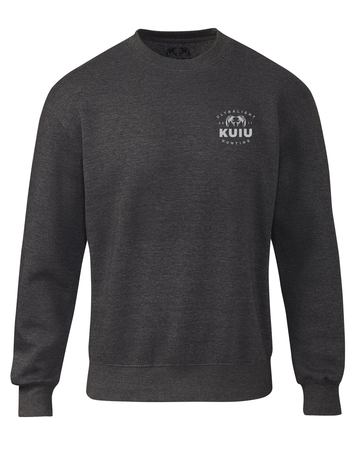 KUIU Ultralight Chest Logo Crewneck Sweatshirt | Black