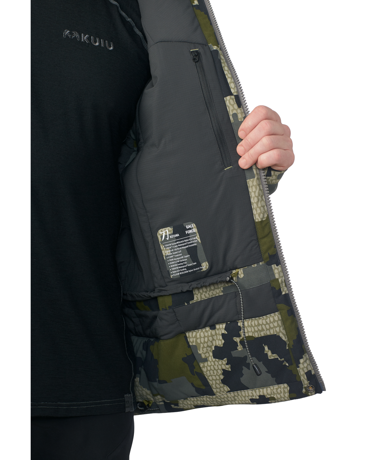 KUIU Kutana Gale Force Hooded Jacket | Ash