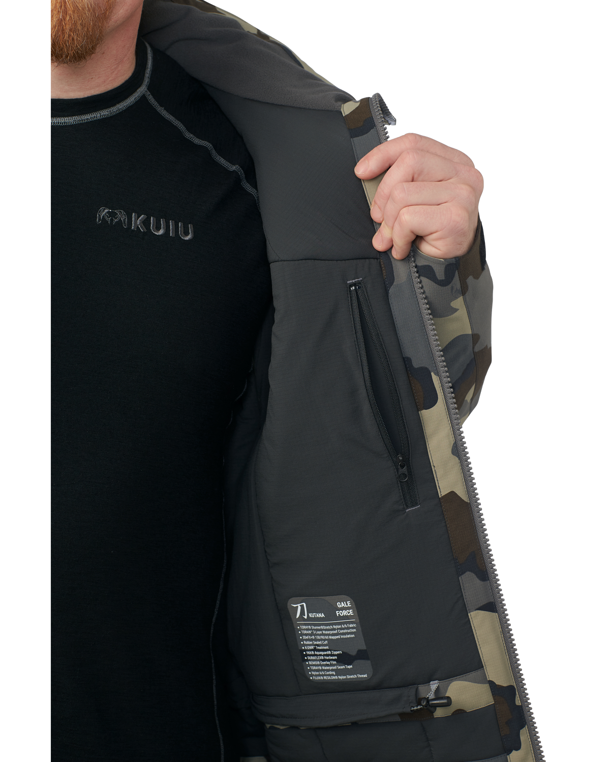 KUIU Kutana Gale Force Hooded Jacket | Ash