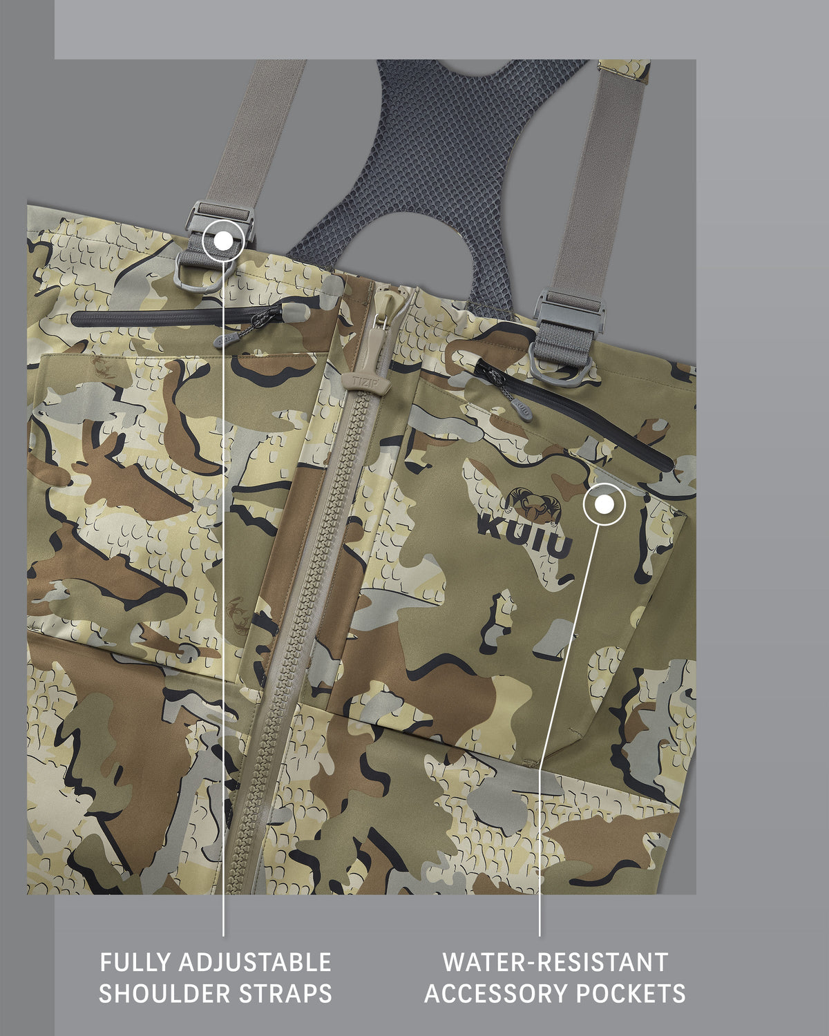 KUIU PRO HD Flex Zip Wader | Veros