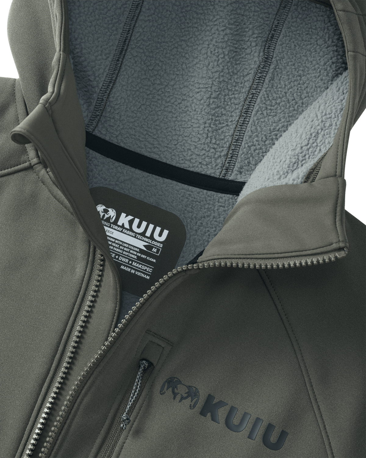 StrongFleece 275 Full Zip Hoodie | Verde