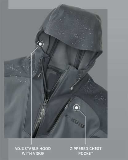 Axis Hybrid Hooded Jacket | Ash