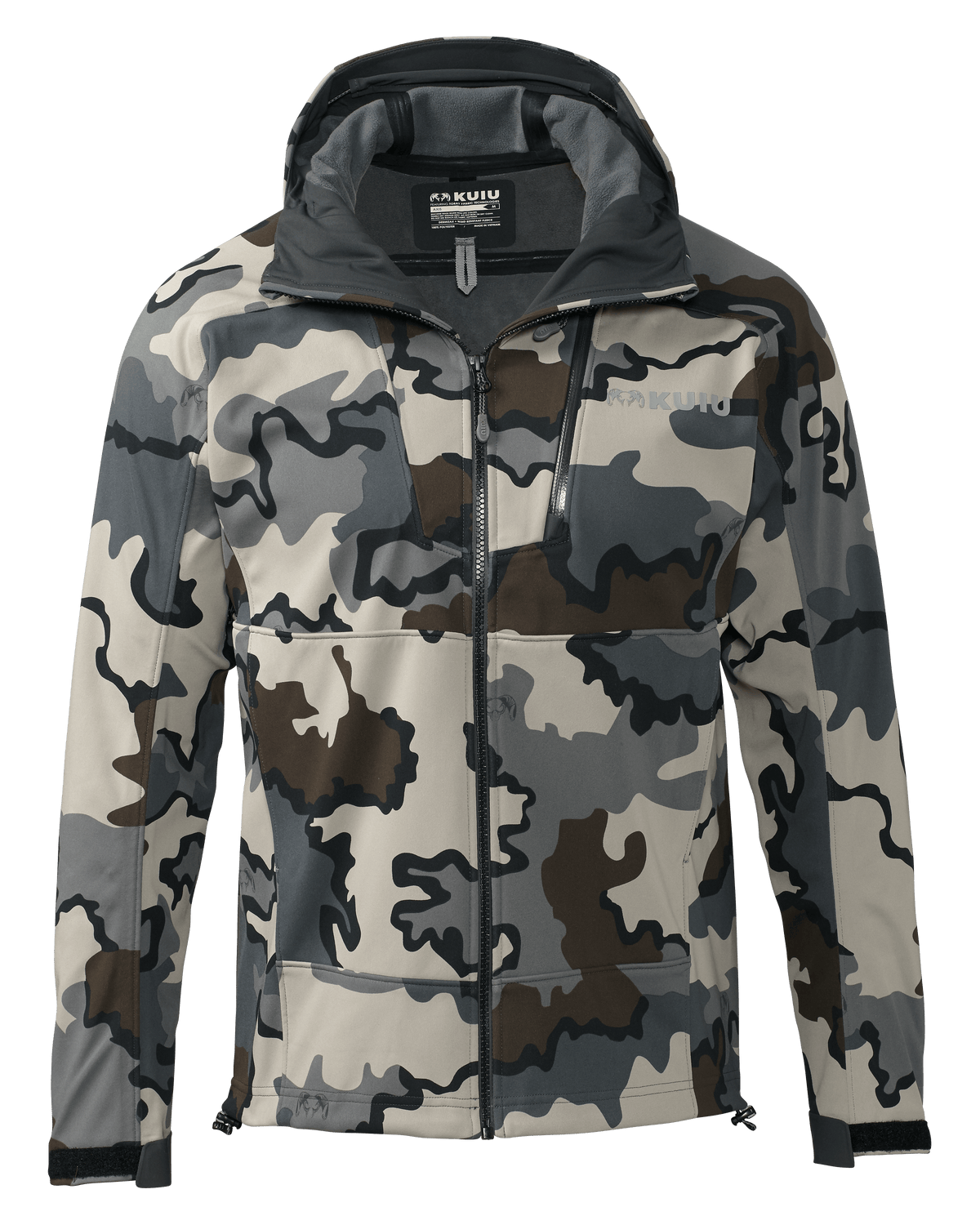 Axis Hybrid Hooded Jacket | Ash