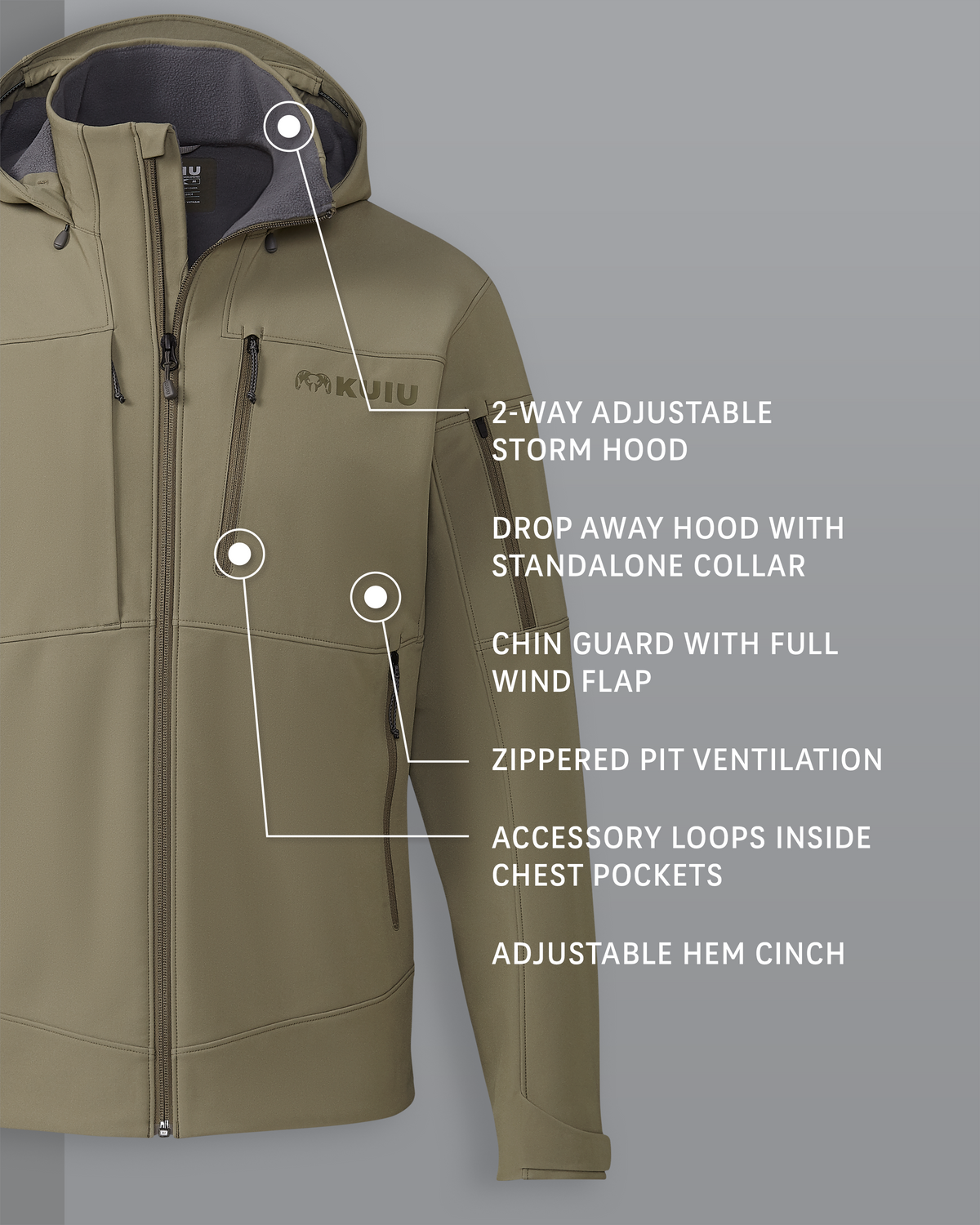 Guide PRO Hooded Jacket | Ash