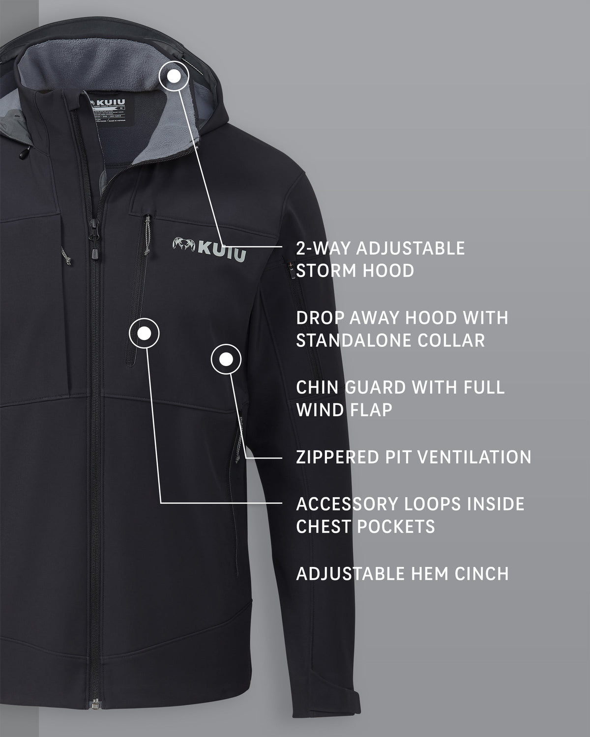 Guide PRO Hooded Jacket | Ash