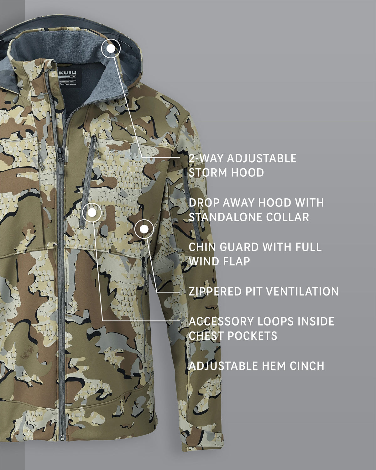 Guide PRO Hooded Jacket | Ash