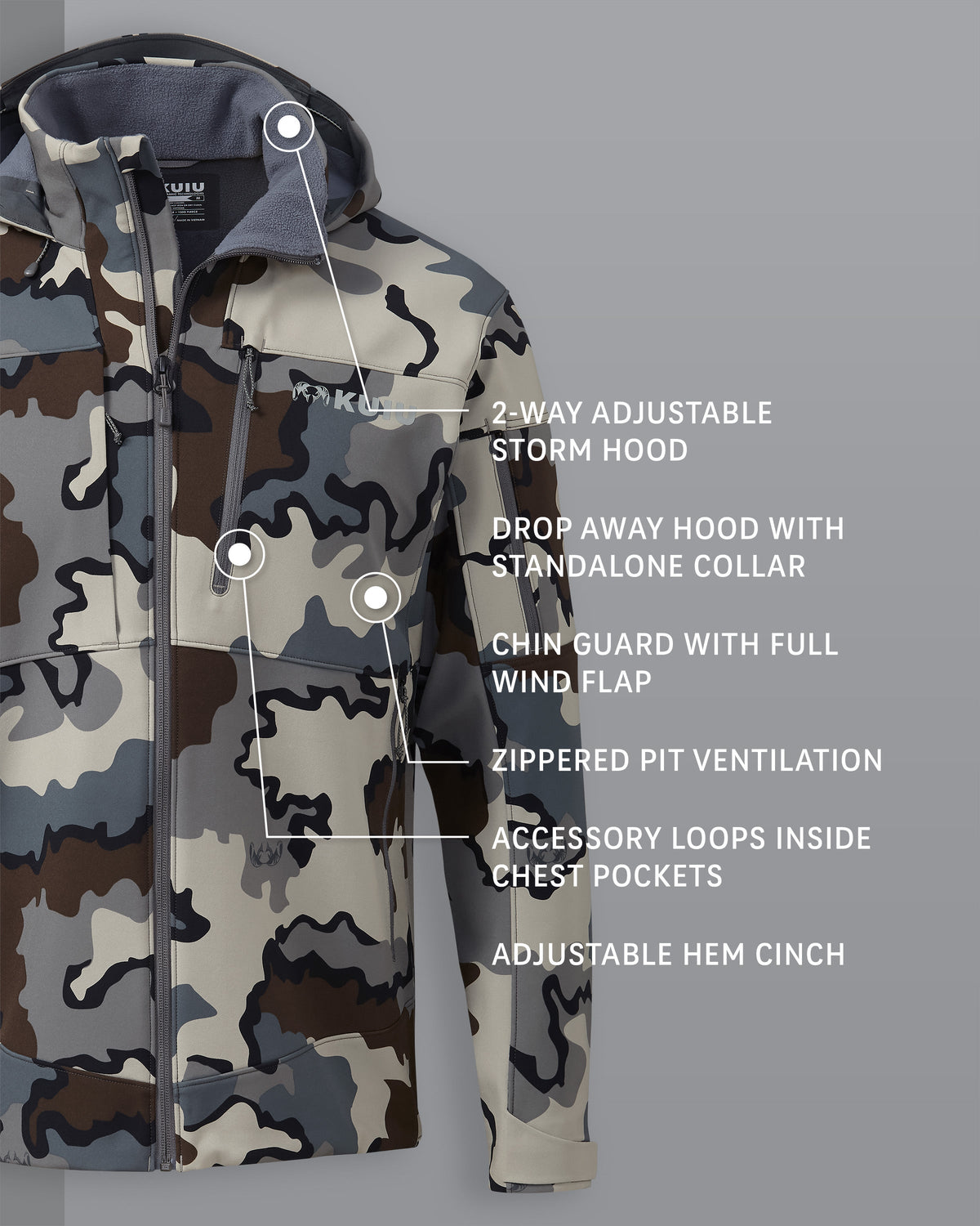 Guide PRO Hooded Jacket | Ash
