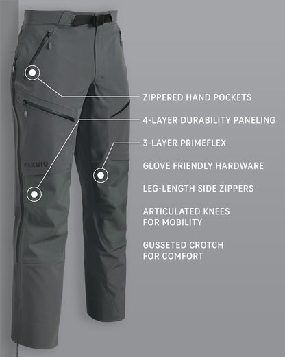 Yukon TR Rain Pant | Ash