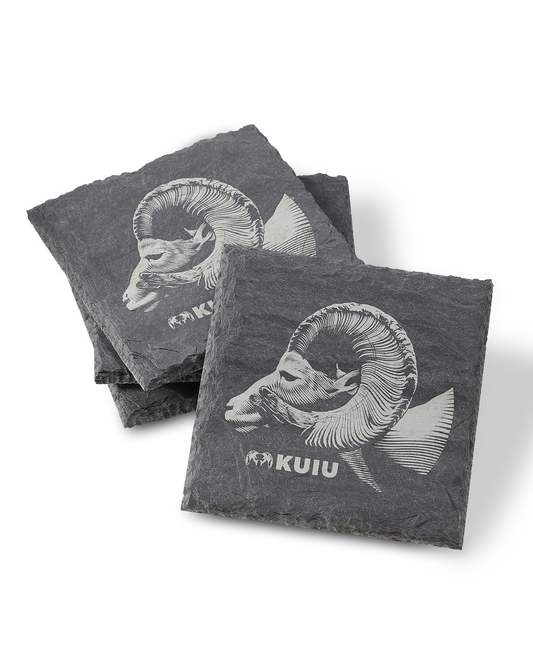 Nahanni Butte Ram Slate Coaster Set | Slate