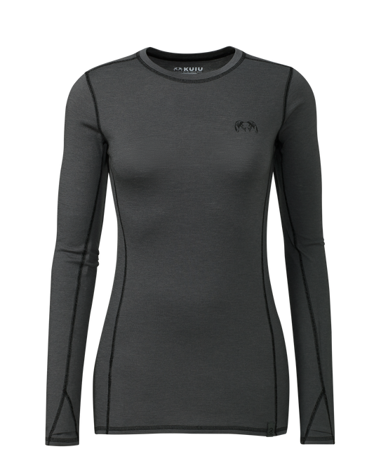 Women's ULTRA Merino 145 LS Crew | Gunmetal