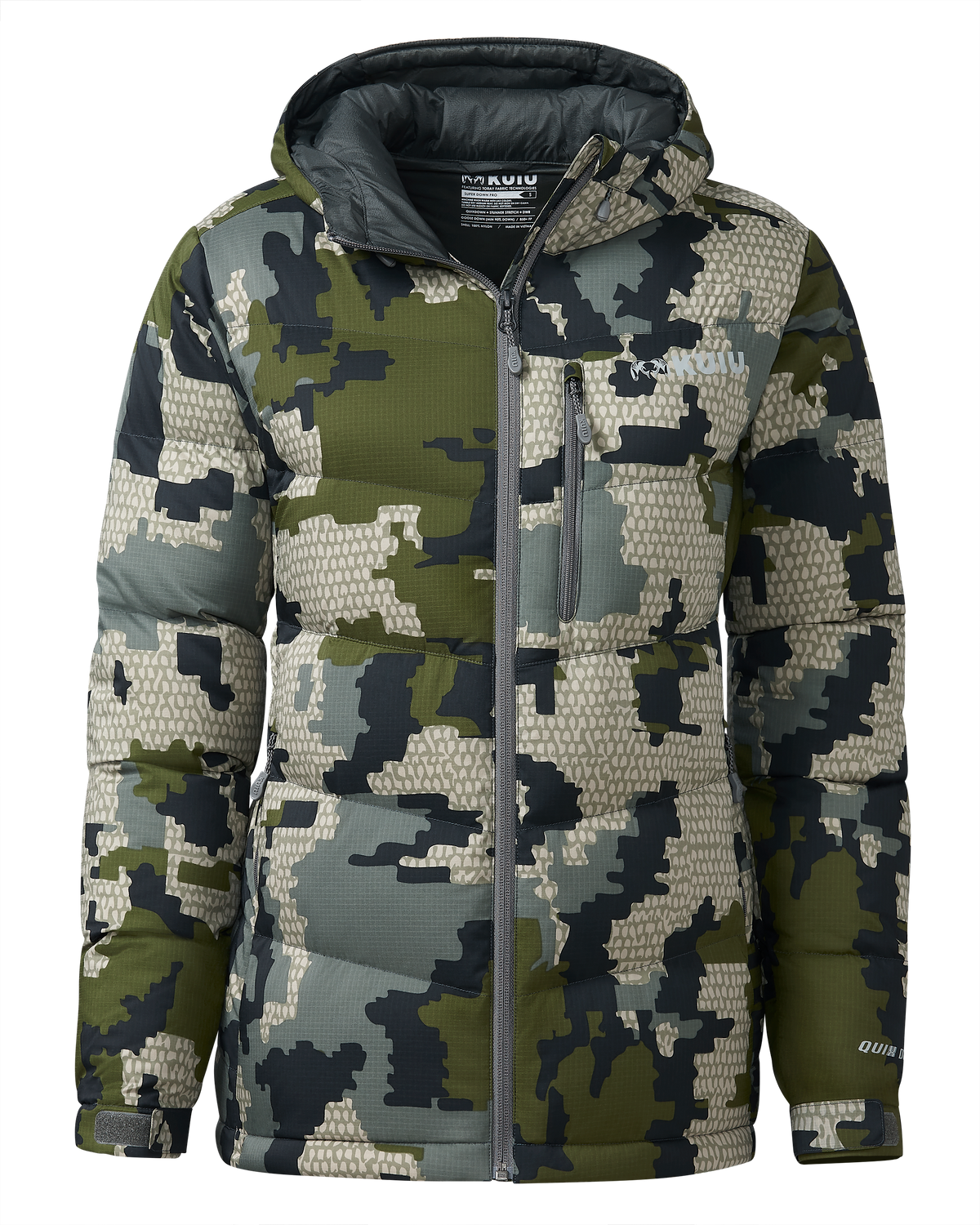 Women's Super Down PRO Hooded Jacket | Gunmetal