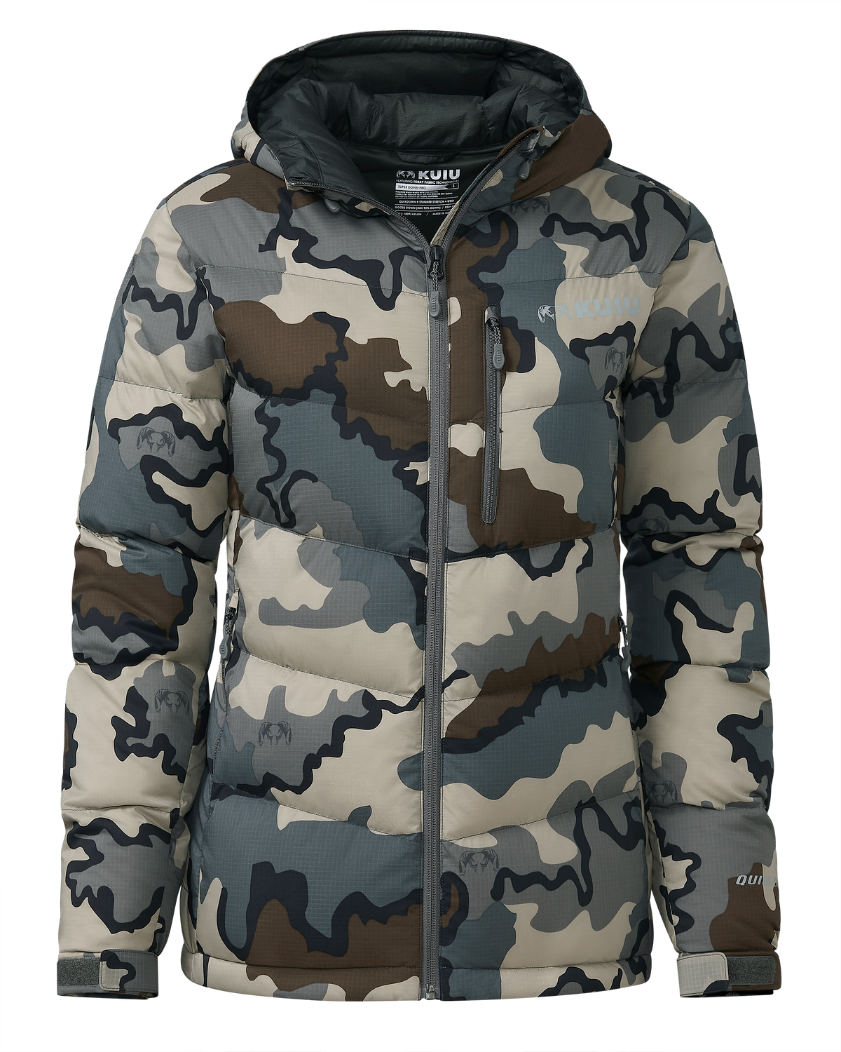 Women's Super Down PRO Hooded Jacket | Gunmetal