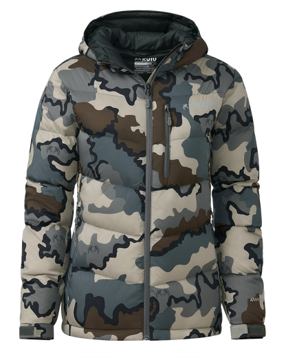 Women's Super Down PRO Hooded Jacket | Gunmetal